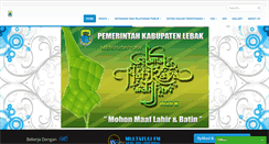 Desktop Screenshot of lebakkab.go.id